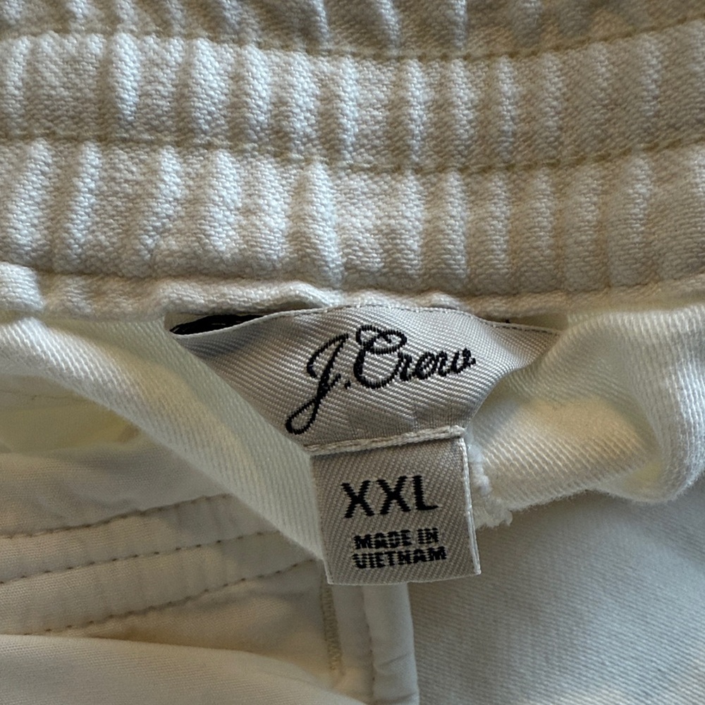 J. Crew Women's Off-White Elastic Waist Drawstring Pants Size XXL - Picture 2 of 14